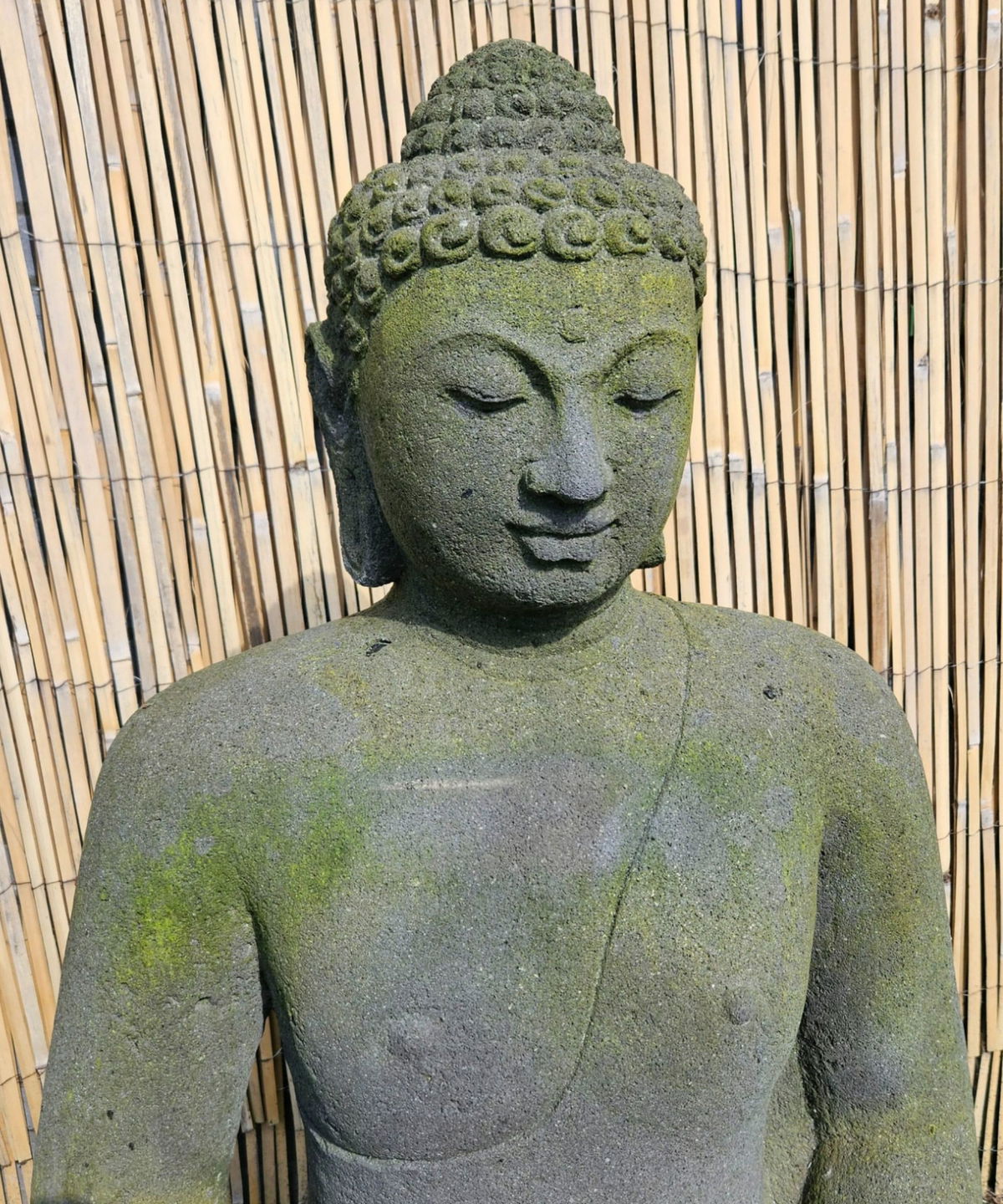 Xl Lava Stone Buddha Meter Dhyana Mudra