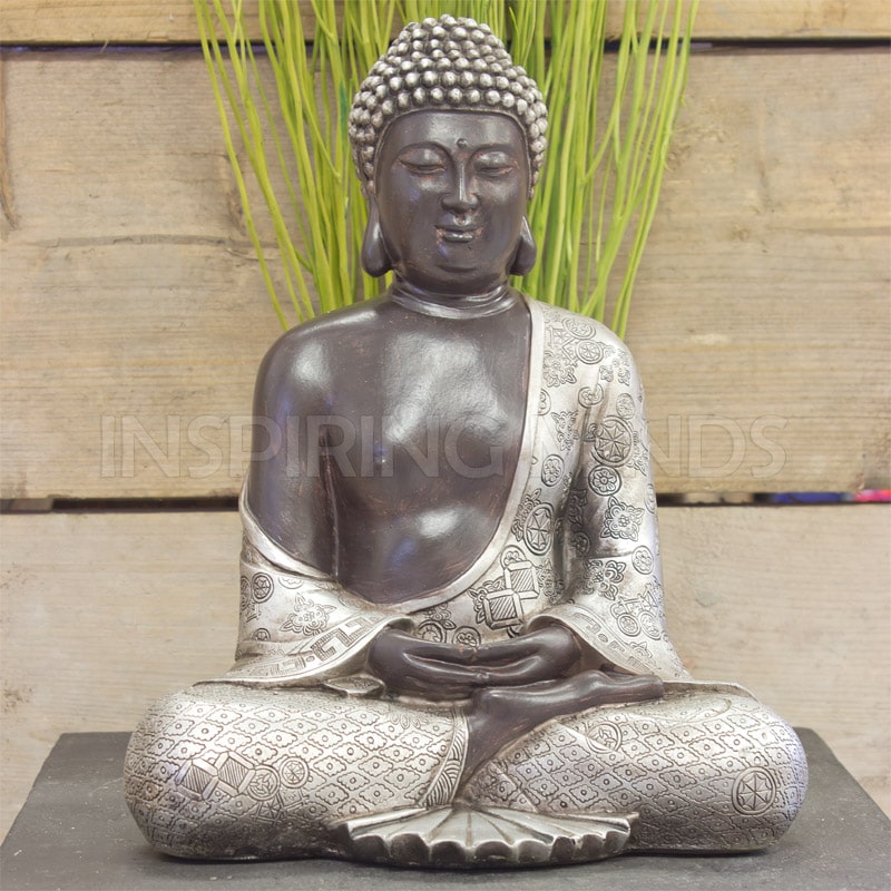 Haiku Ongemak Gedetailleerd Japanse Boeddha 30 cm - Boeddha-beelden.com