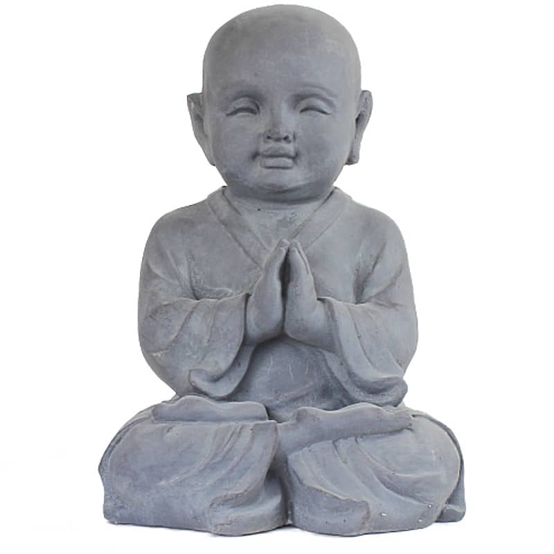 ontwerp schroot Manie Tuinbeeld Shaolin Monnik Meditatie 42cm - Boeddha-beelden.com