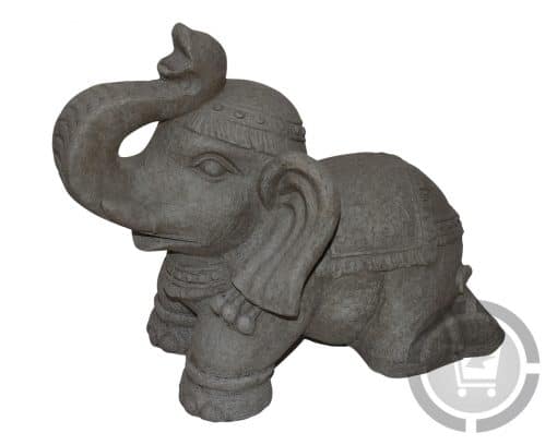 olifant beeld zijkant grijs
