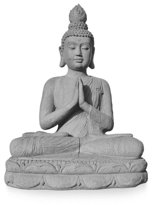 Statue bouddha statues de jardin pour l'extérieur - Kwan Yin 74cm gris