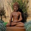 Boeddha beeld meditatie 63cm roestkleur