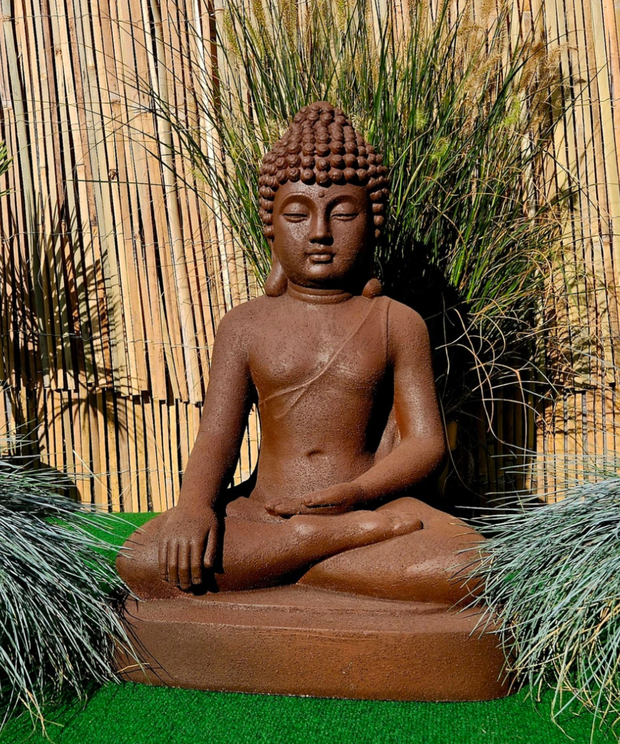 Statue da giardino per esterni di Buddha 63 cm 