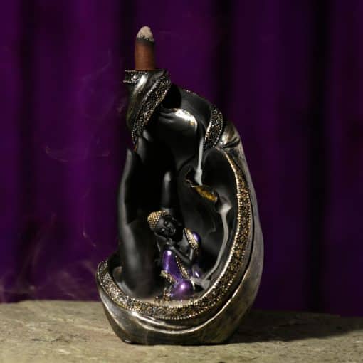 Backflow incense holder Thai Buddha in Hand 18cm