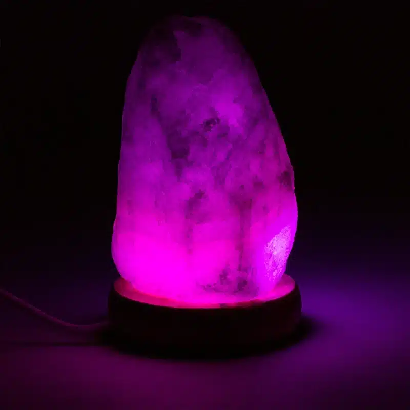 Lampada di Sale Himalayano USB Rosa naturale a forma di Cuore 600gr  LedLedITALIA 