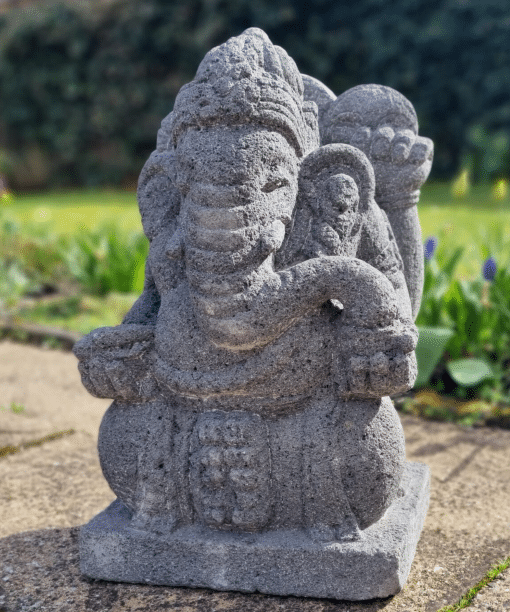 Ganesha beeld lavasteen 40cm