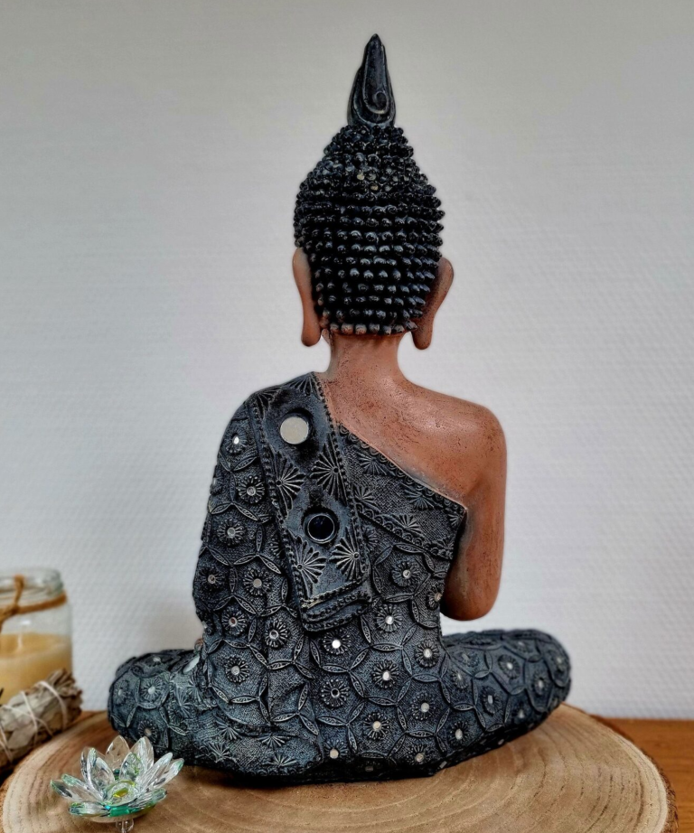 Thais Kinnara beeld hout 120 cm - Boeddha Centre