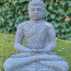 Zittende lavasteen Boeddha 40cm