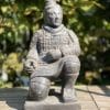 Chinese krijger beeld lavasteen 50cm