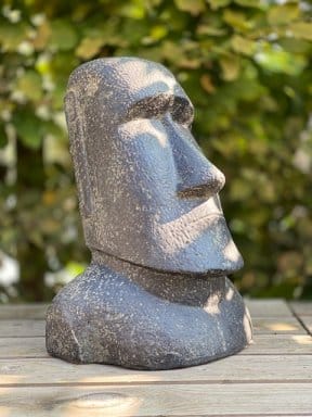 Statue Moaï île de Pâques gris H120cm