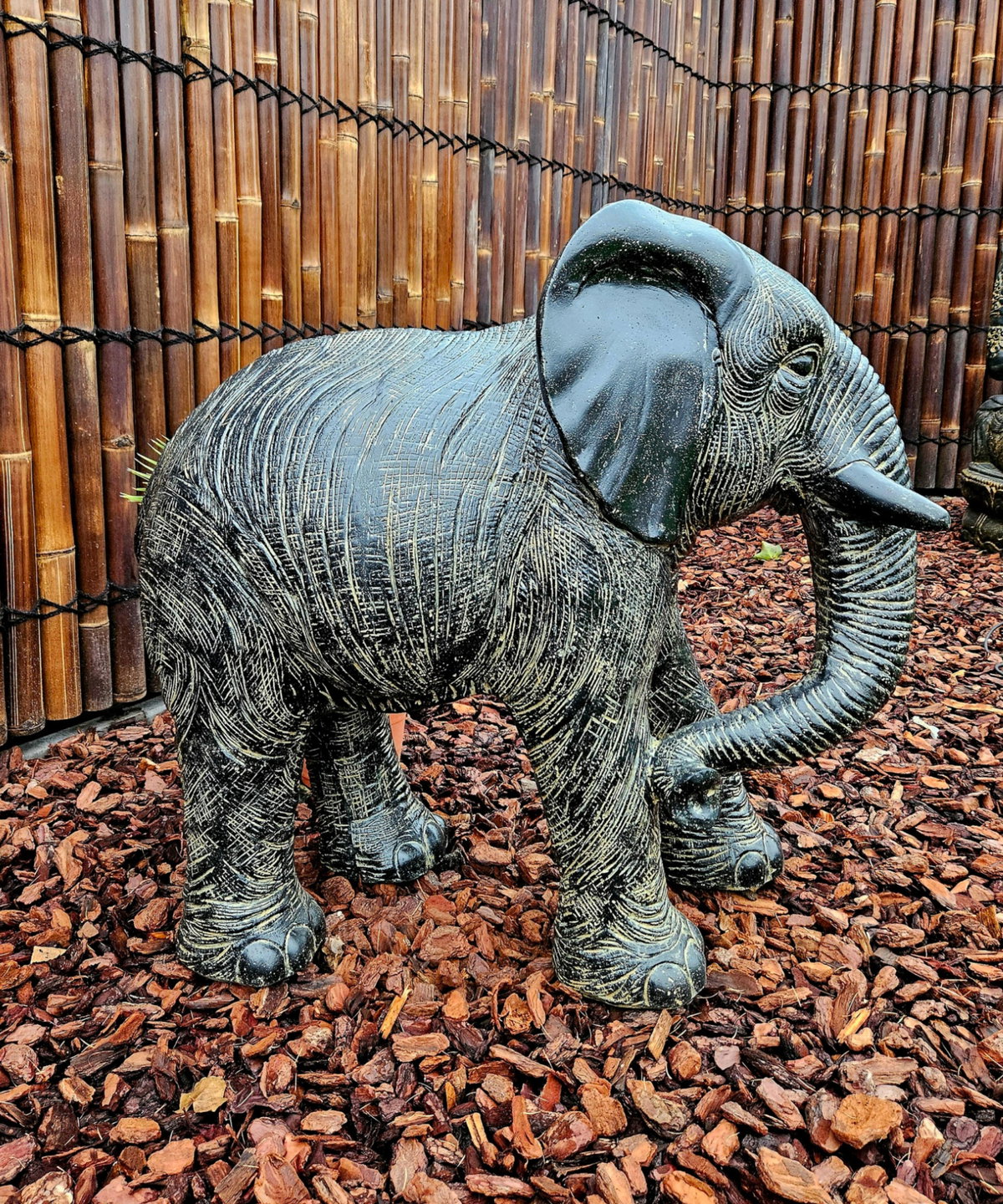 Stone statue elephant large - 1 meter XXL - Boeddha-beelden.com