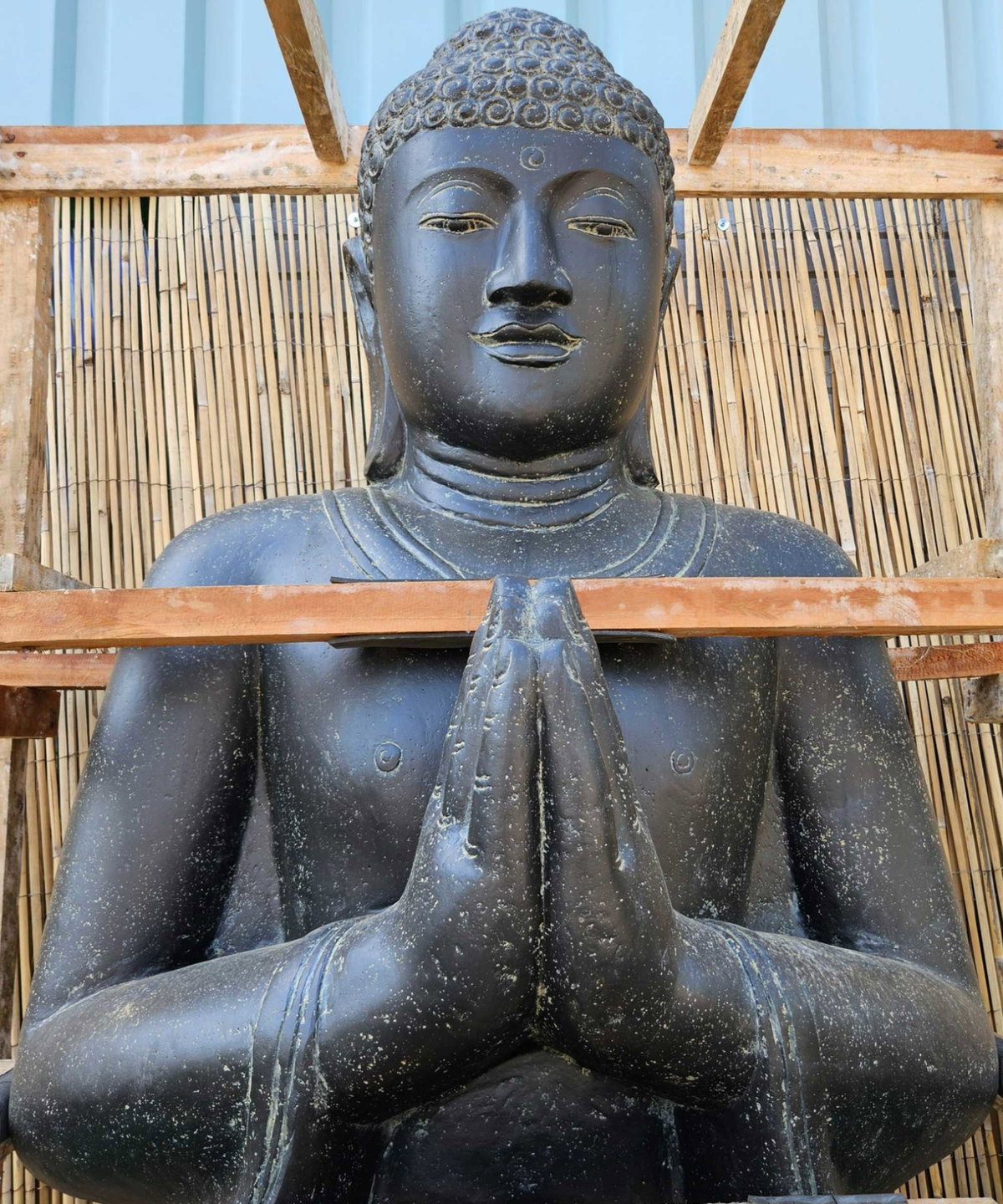XXL Seated Buddha Namaste Garden Statue Buy Online - 2 meters!