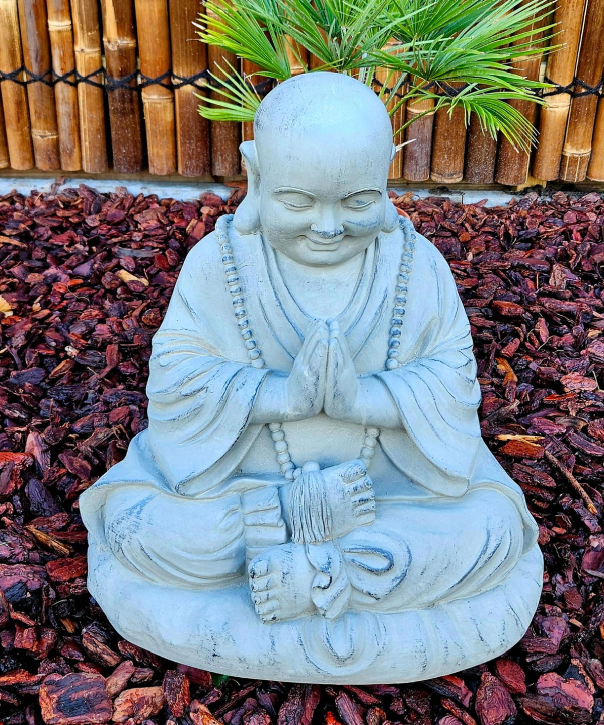 Buddha statue monk meditation L 53cm - Boeddha-beelden.com
