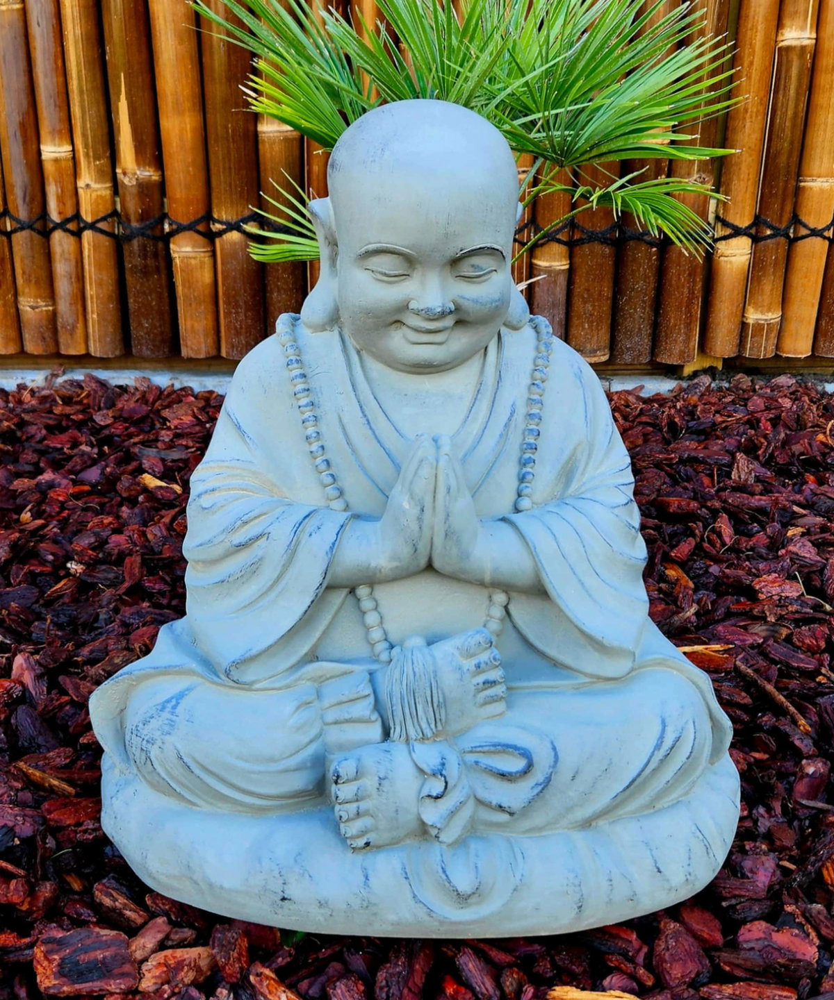 Buddha statue monk meditation L 53cm - Boeddha-beelden.com