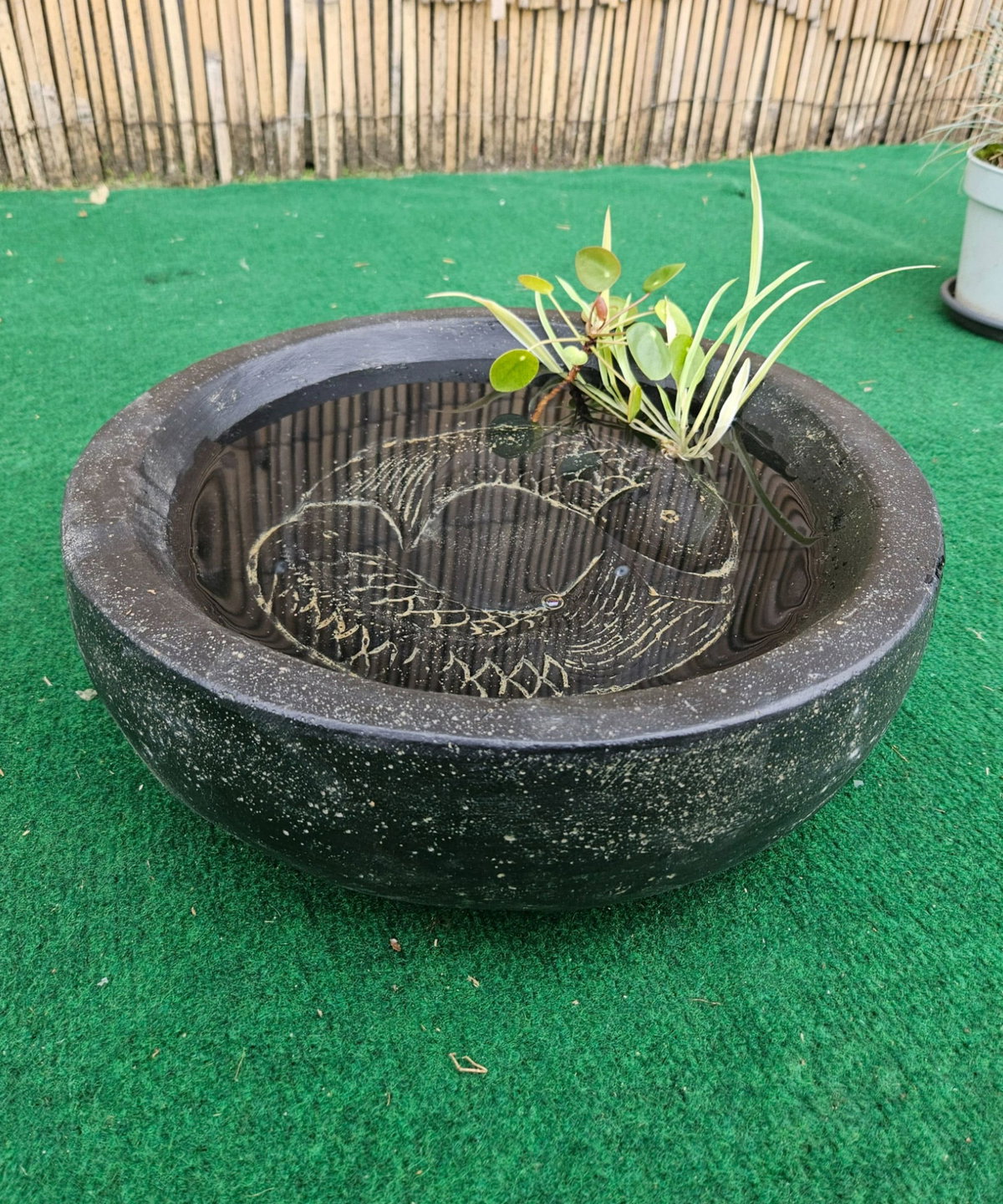 Chinese tuinhoroscoop Yin en Yang, H. 47 cm, 13 kg, grijs, vorstbestendig, van gegoten steen voor buiten Chinese tuinhoroscoop Yin en Yang, H. 47 cm, 13 kg, grijs, vorstbestendig, van gegoten steen voor buiten