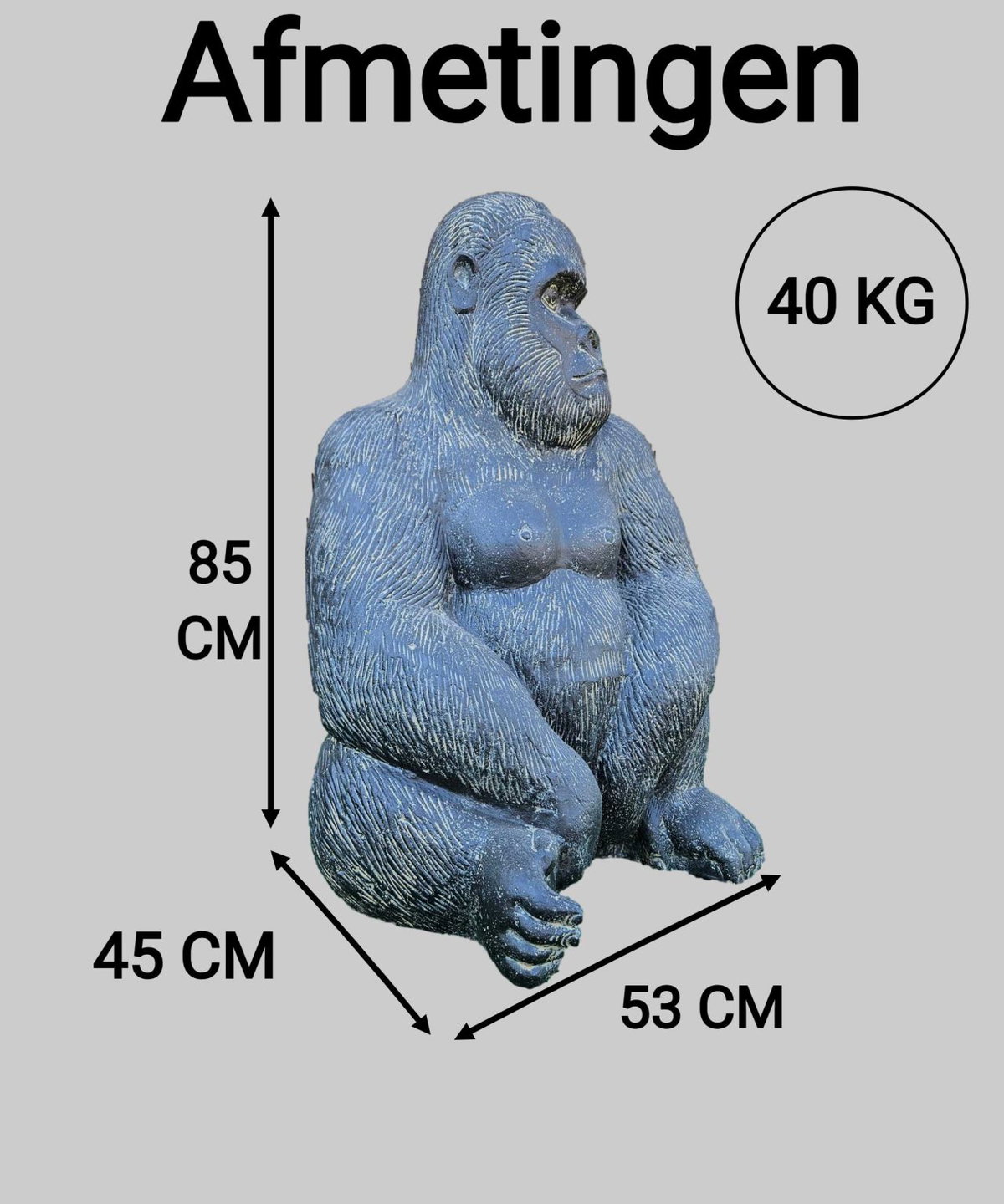 Groot Gorilla Beeld 85cm Boeddha beelden Groot Gorilla Beeld 85cm Boeddha beelden