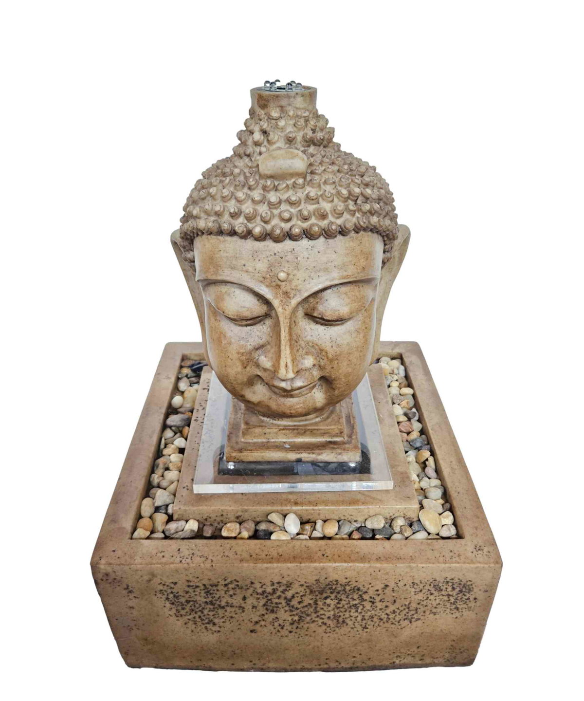 Feng Shui Boeddhabeeld Water Fontein, Indoor Tafelblad Water Fontein Zen Fontein Voor Huis Kantoor Bureau Slaapkamer Decoratie
