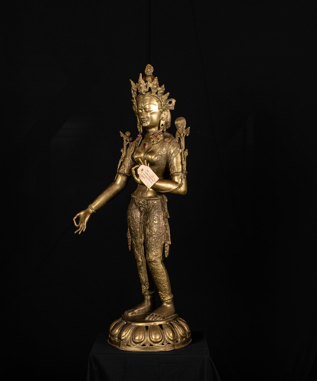 BUDDHAFIGUREN/Billy Held Green Tara figure Buddha statue