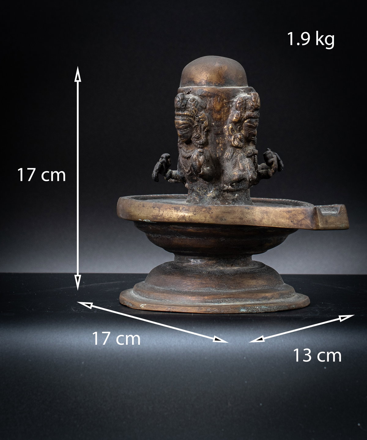 Shiva Lingam - meer dan een steen, een kunstwerk! Shiva Lingam - Hoogte