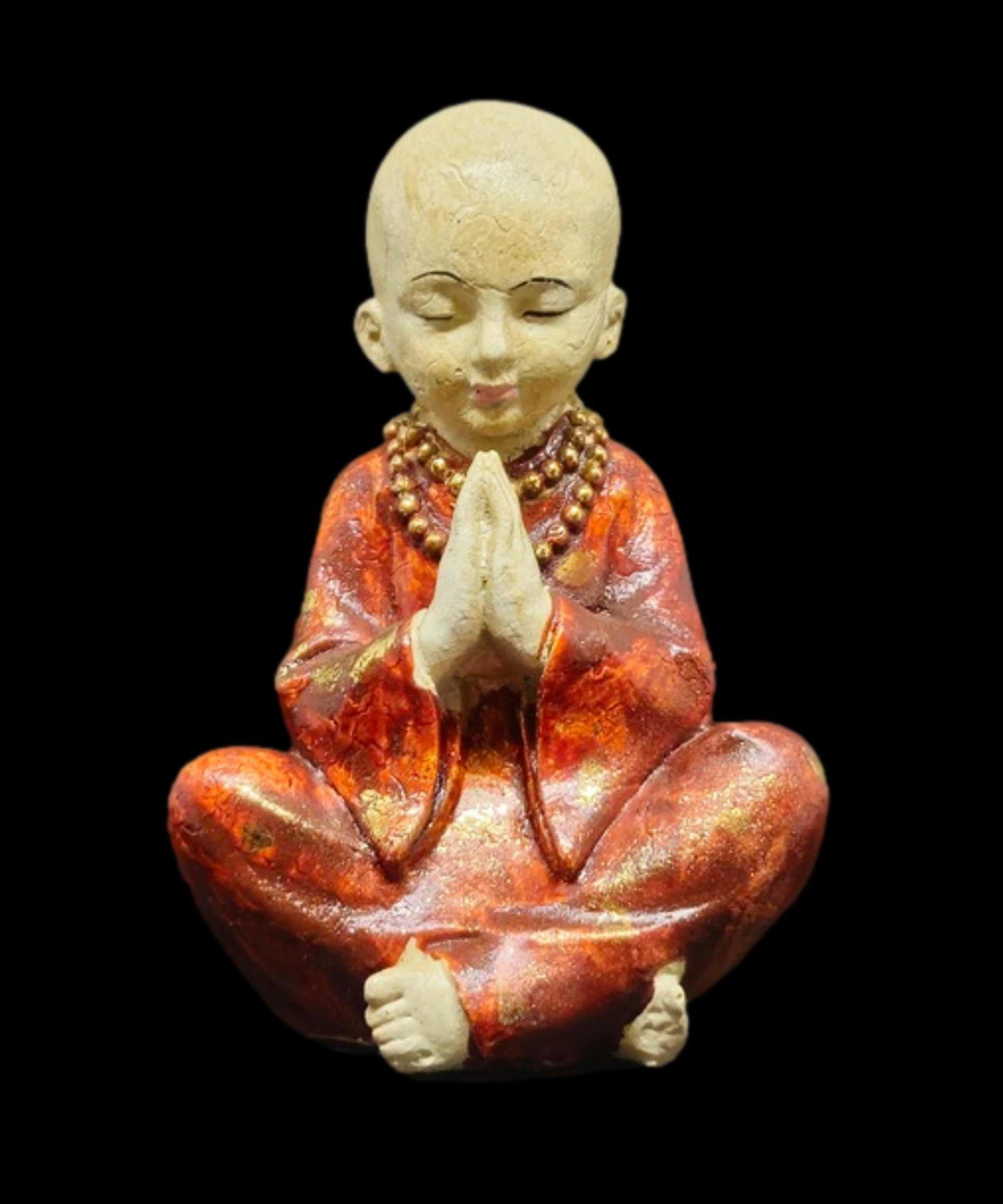 Small Monedk Small Meditating Monk – Namaskara mudra 12 cm